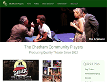 Tablet Screenshot of chathamplayers.org